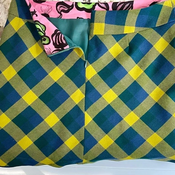 SALE! DEMA (San Francisco) 100% Wool, A-Line Mini Skirt, Lined, Pockets~Sz L - Picture 3 of 9